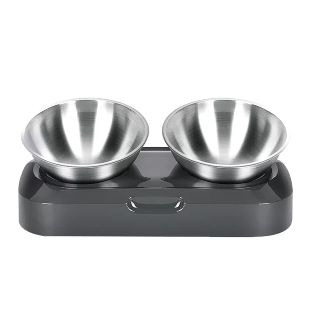 Adjustable Anti-Slip Stainless Steel Pet Bowl