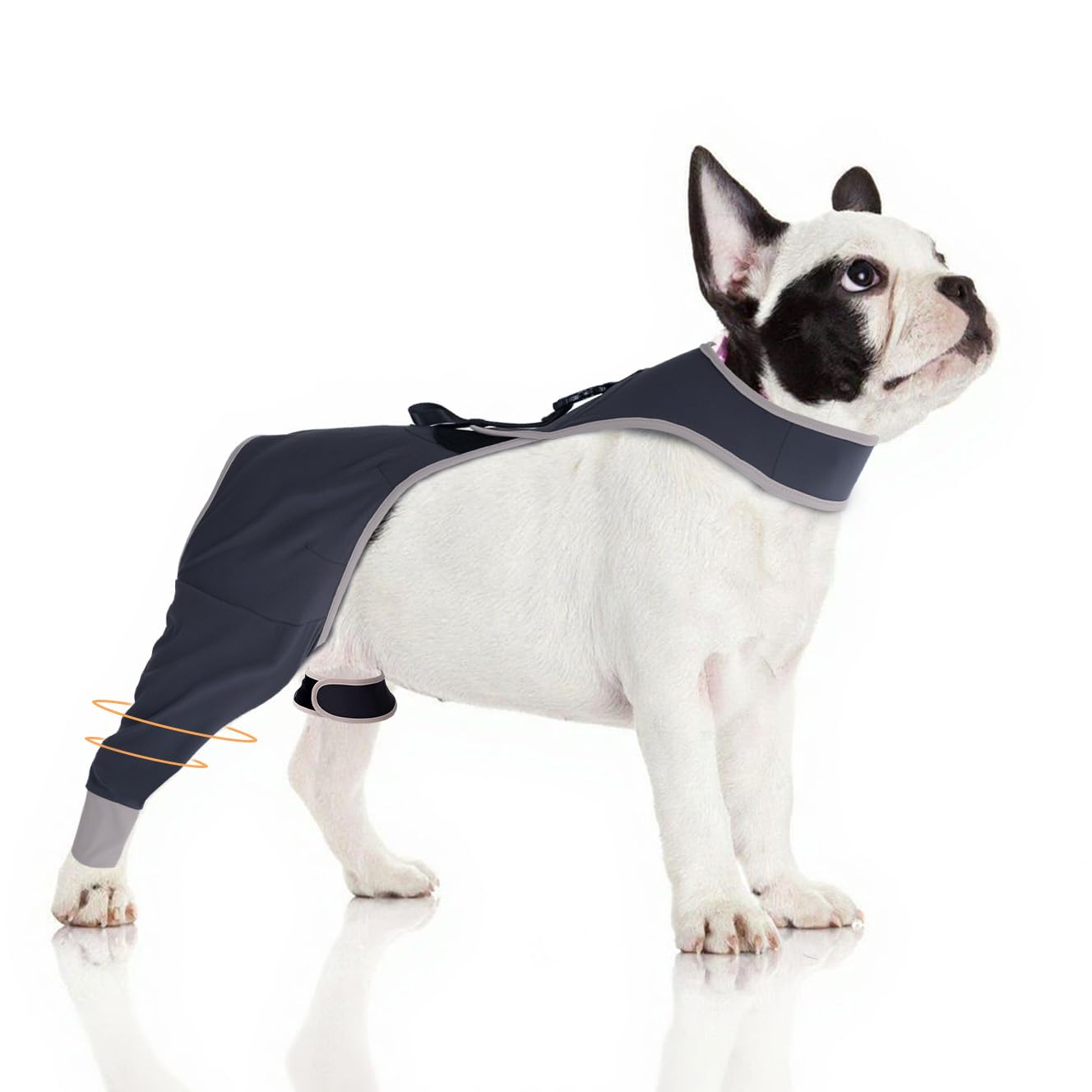Furtent Dog Leg Sleeve Pet Wounds from Licking and Biting Cone Collar Alternative