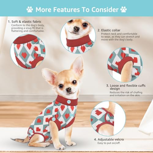 Recovery Suit for Dogs, Post Surgery Protective Wear with Pee Hole