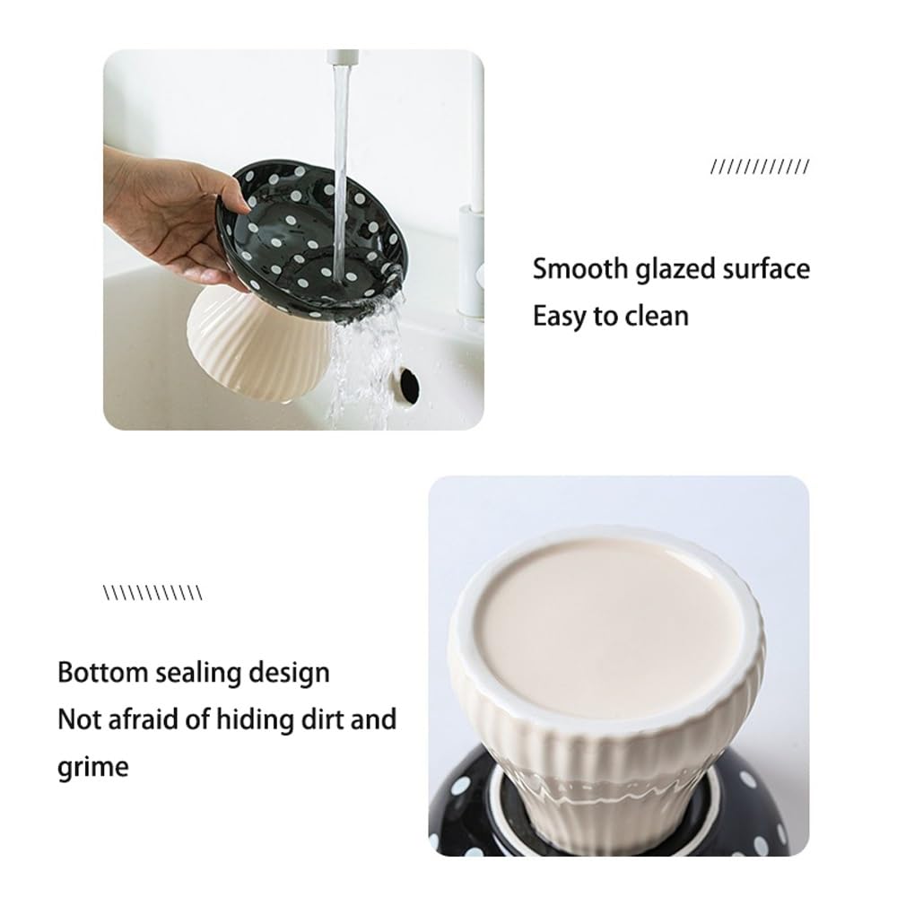 Non-Slip Ceramic Double Pet Bowl Set