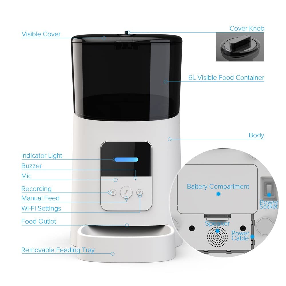 Smart Automatic Pet Feeder with App Control