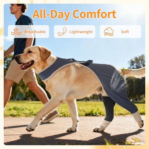 Furtent Dog Leg Sleeve Pet Wounds from Licking and Biting Cone Collar Alternative