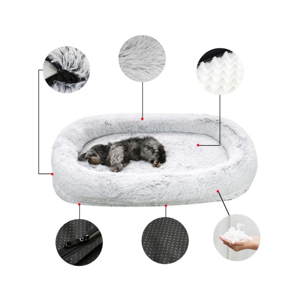 Oversized Washable Plush Pet Bed