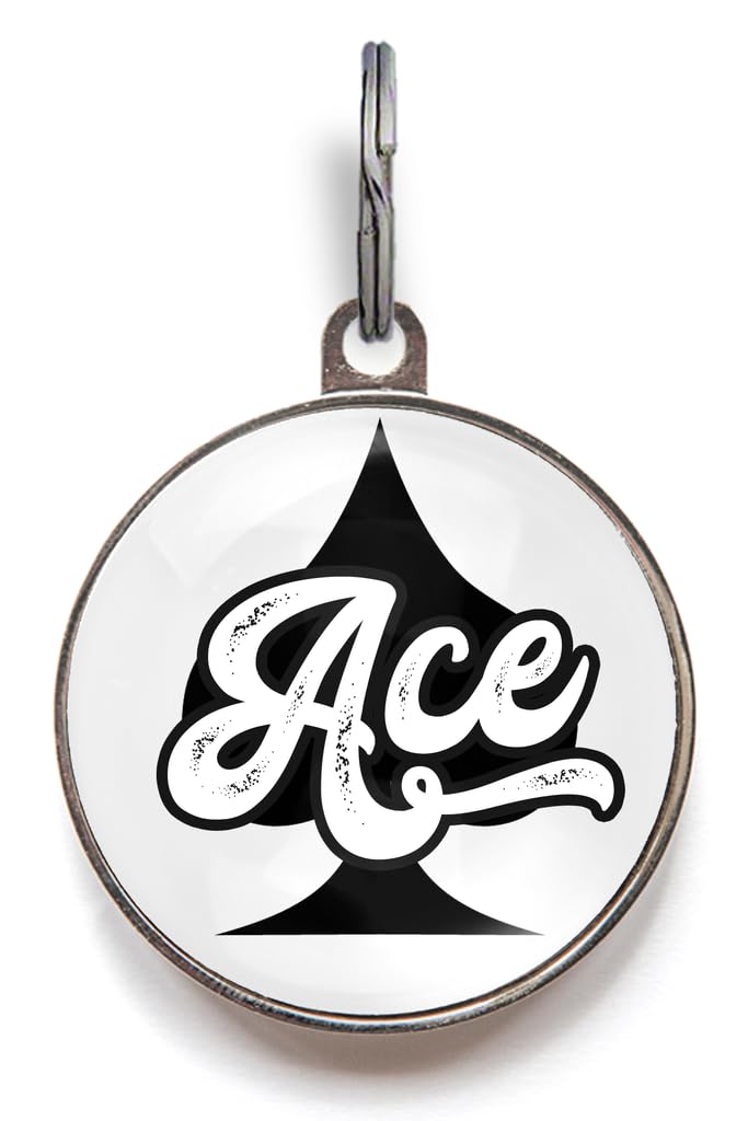 Personalized Playing Card Pet ID Tag