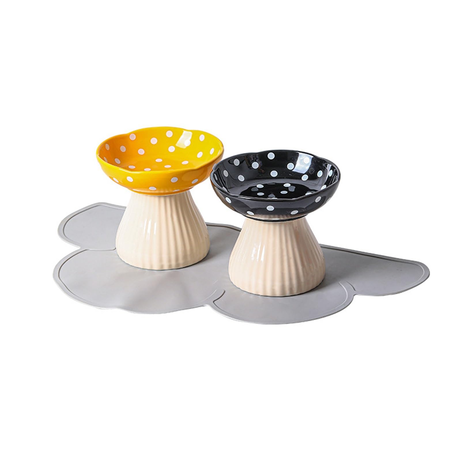 Non-Slip Ceramic Double Pet Bowl Set