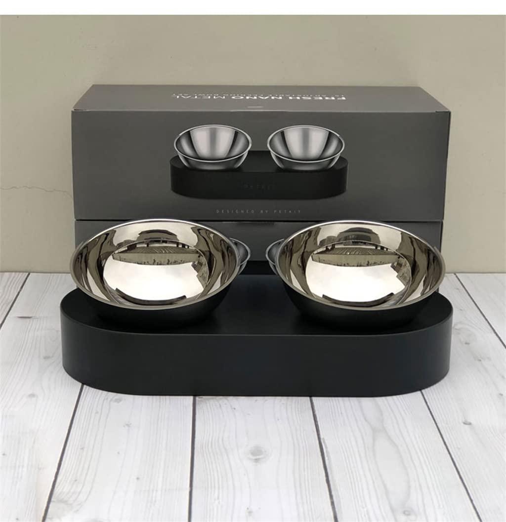 Adjustable Anti-Slip Stainless Steel Pet Bowl