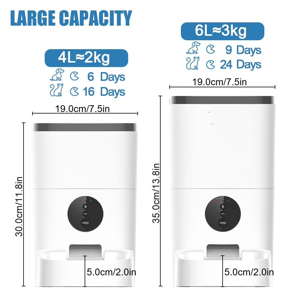 4L/6L Smart Automatic Pet Feeder