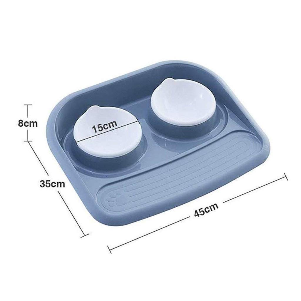 Non-Slip Pet Feeding Bowl with Tray