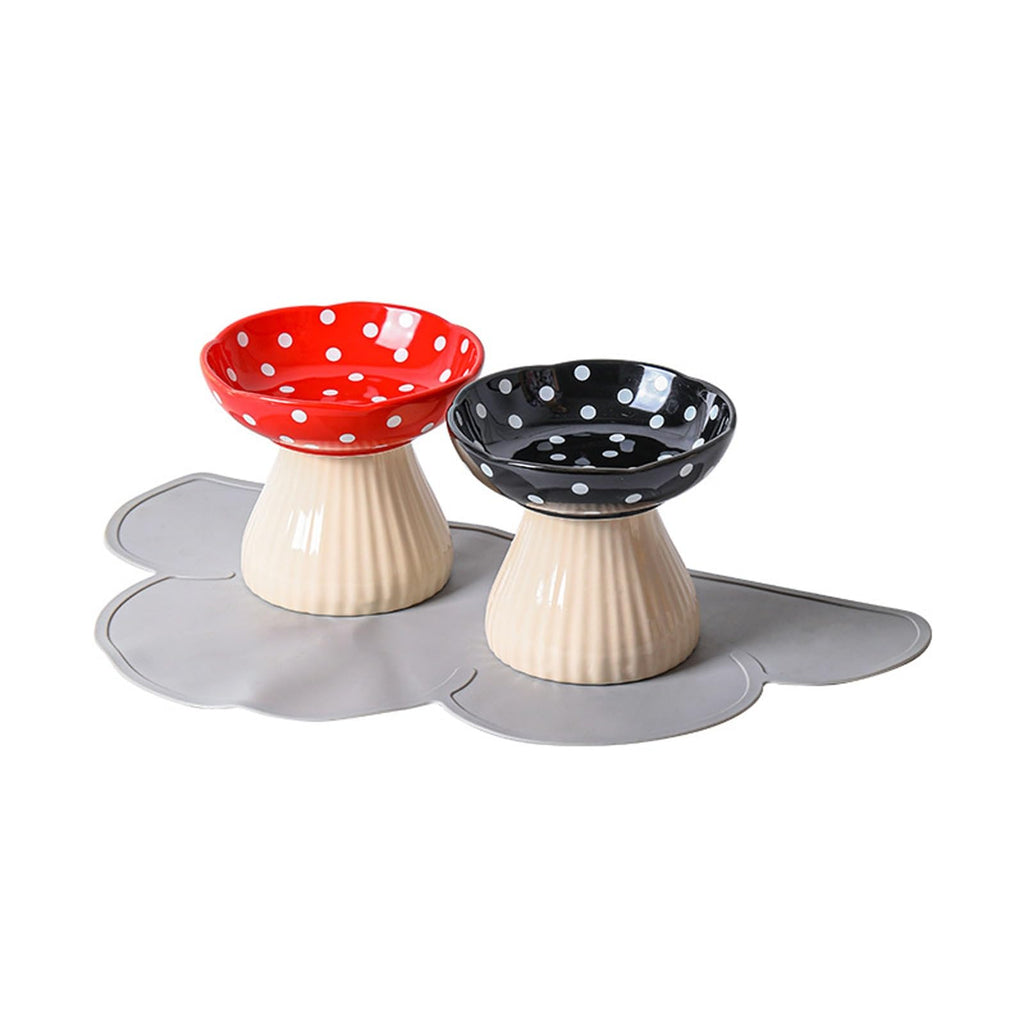 Non-Slip Ceramic Double Pet Bowl Set