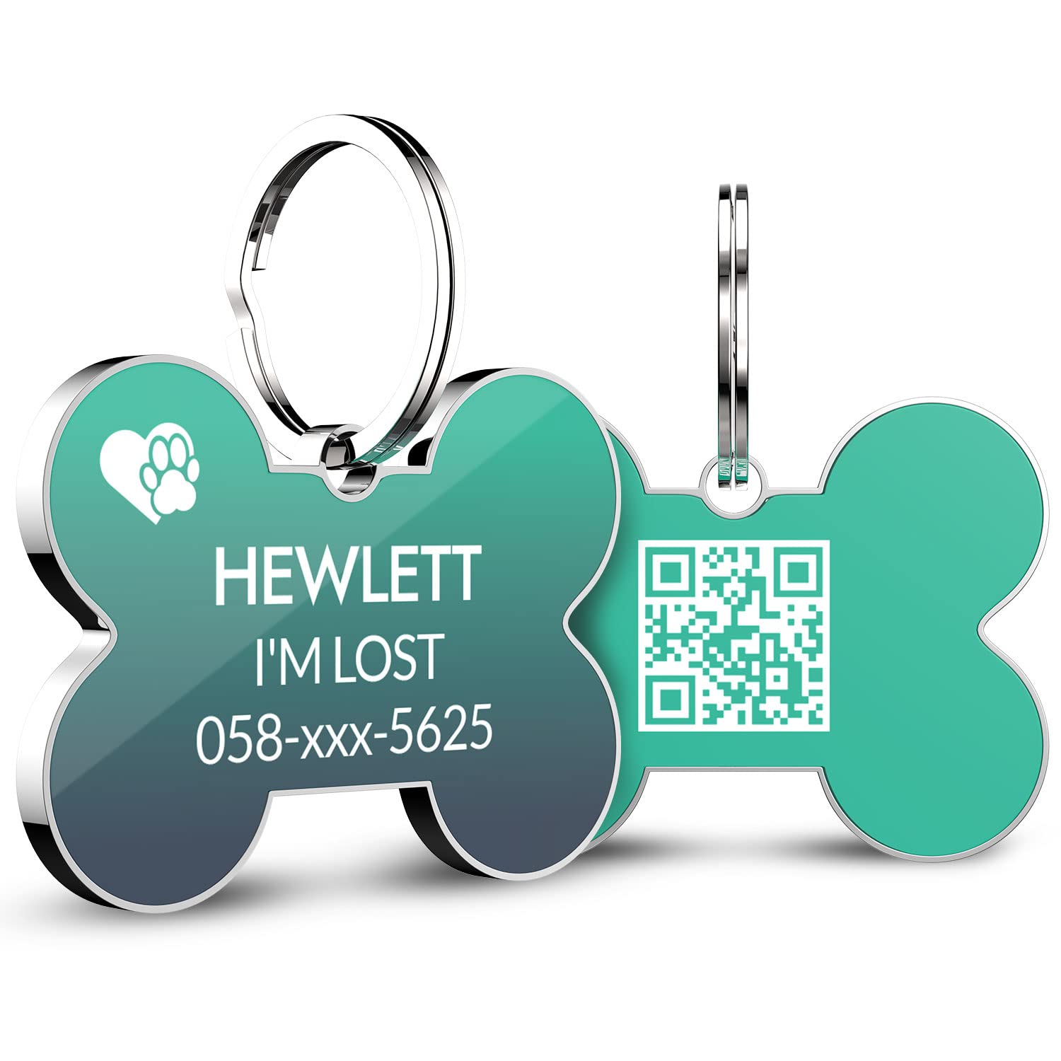 Personalized QR Code Pet ID Tag