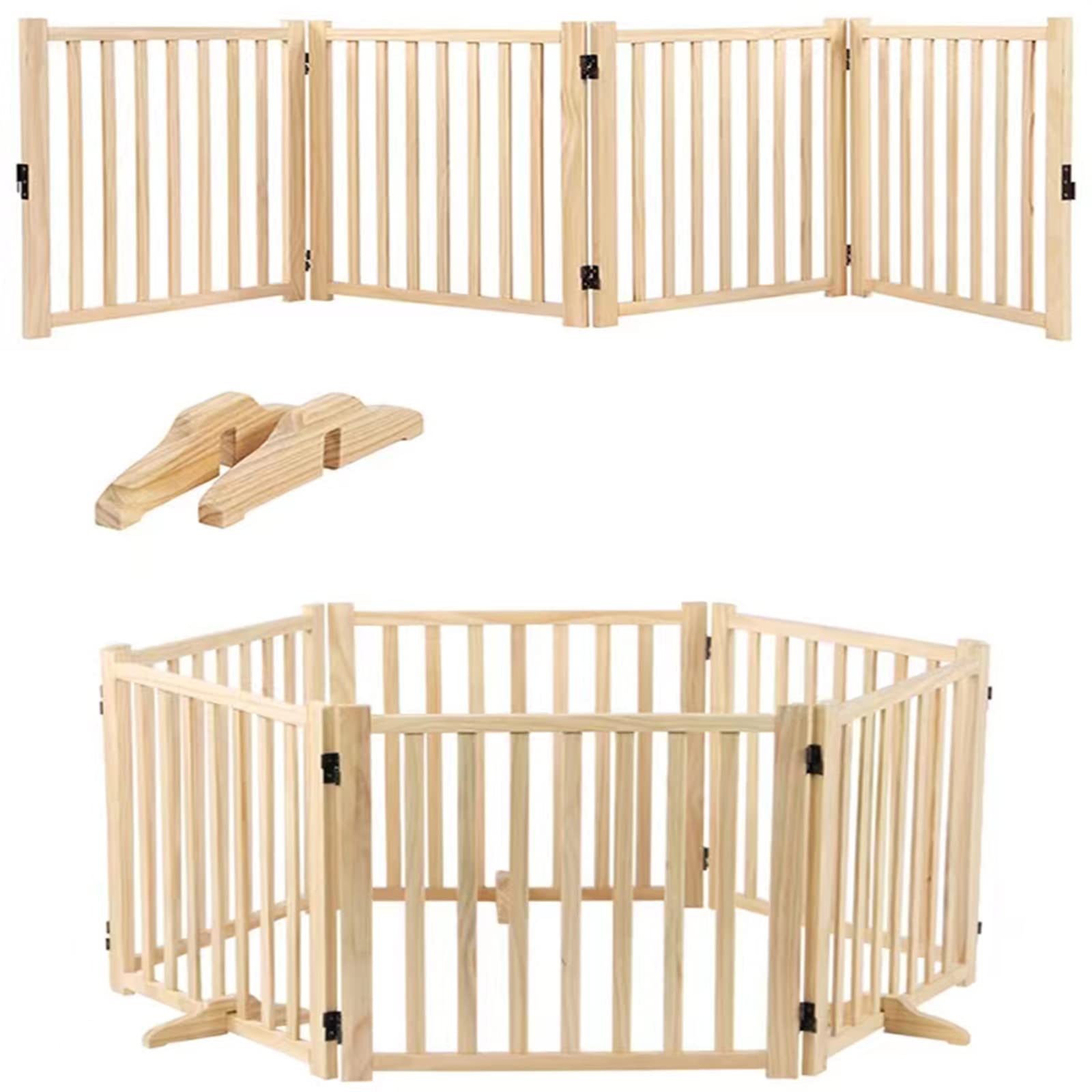 Freestanding Wooden Pet Gate