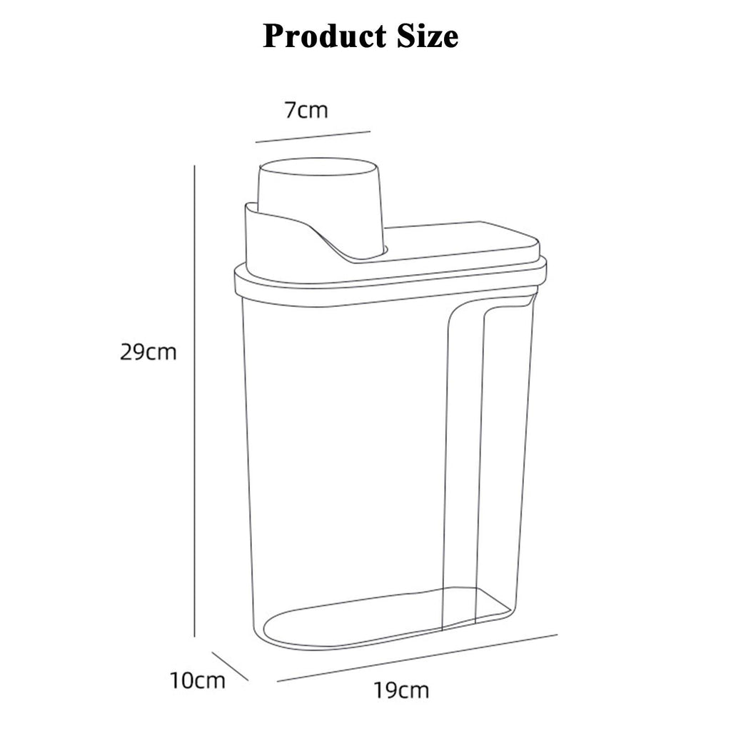 Transparent Sealed Pet Food Storage Container