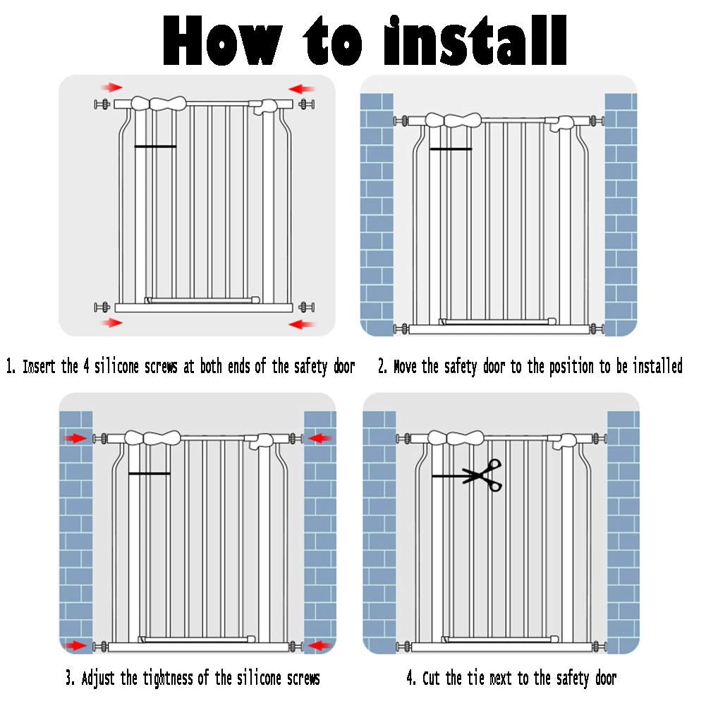 Auto-Close Metal Pet Safety Gate