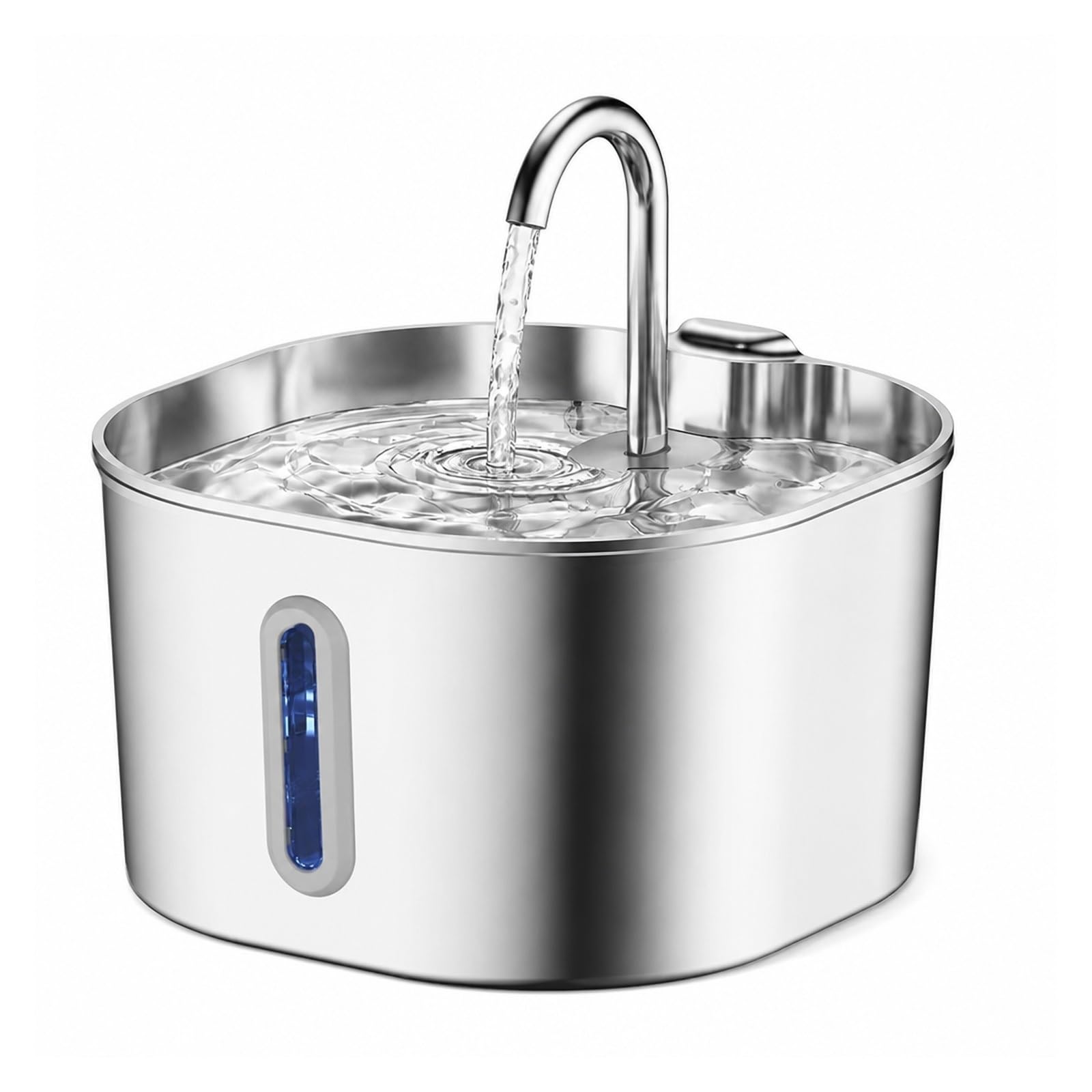 Pet Drinking Fountain, 2.2L Automatic Cat Water Fountain Stainless Steel