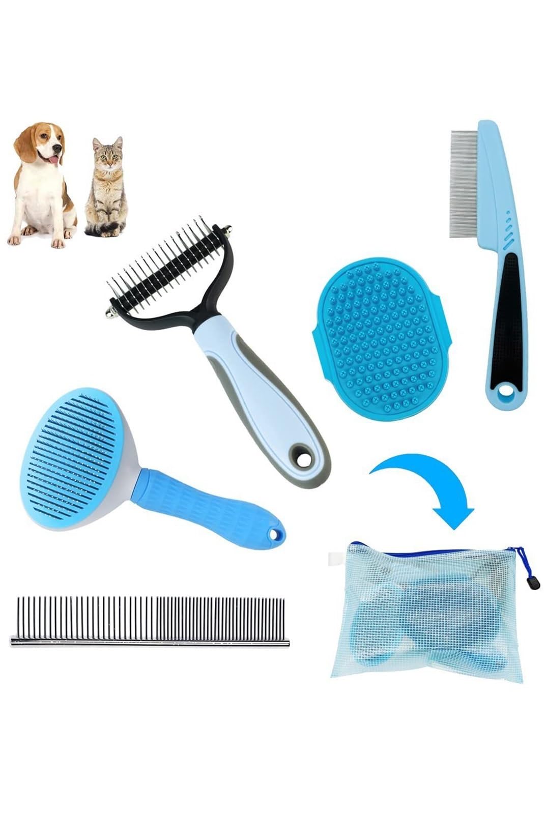 Pet Grooming Kit for Dogs & Cats