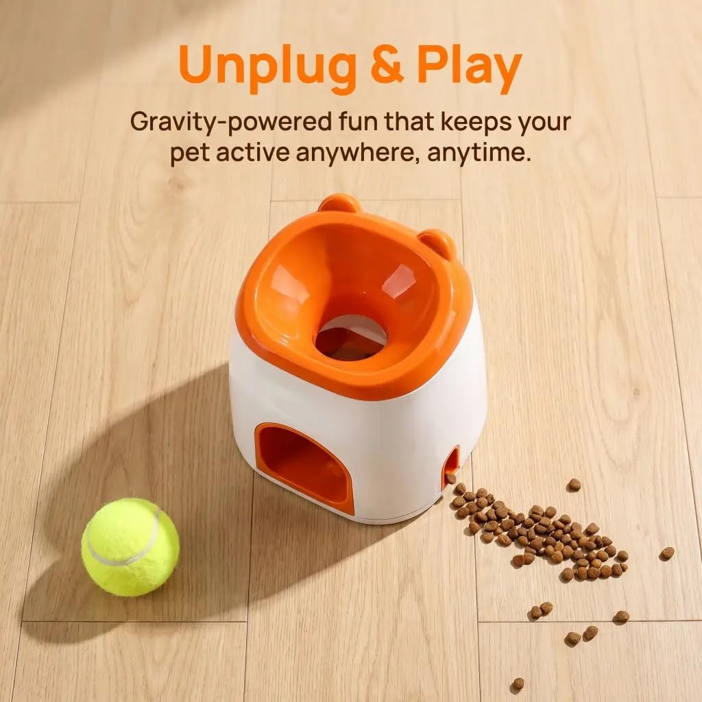 Interactive Dog Ball Launcher & Treat Dispenser