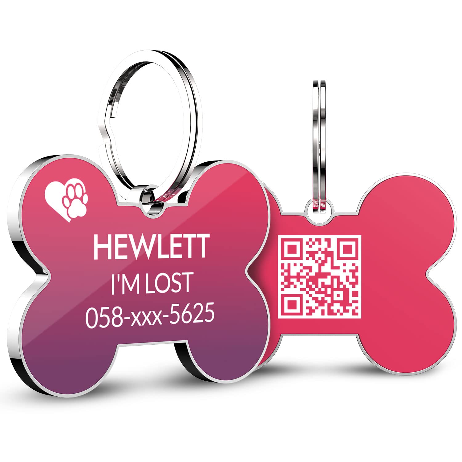 Personalized QR Code Pet ID Tag