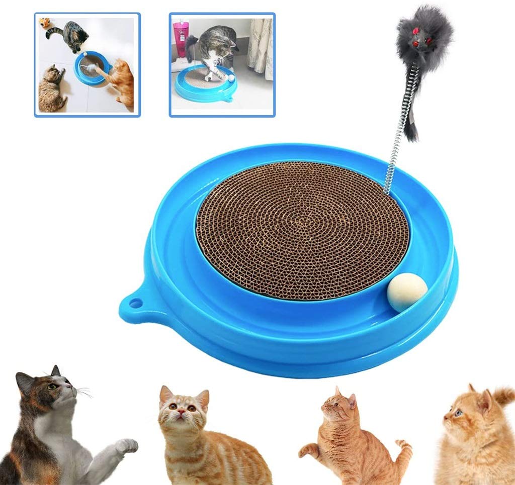 Interactive Cat Scratching Pad with Ball Toy