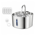 Pet Drinking Fountain, 2.2L Automatic Cat Water Fountain Stainless Steel