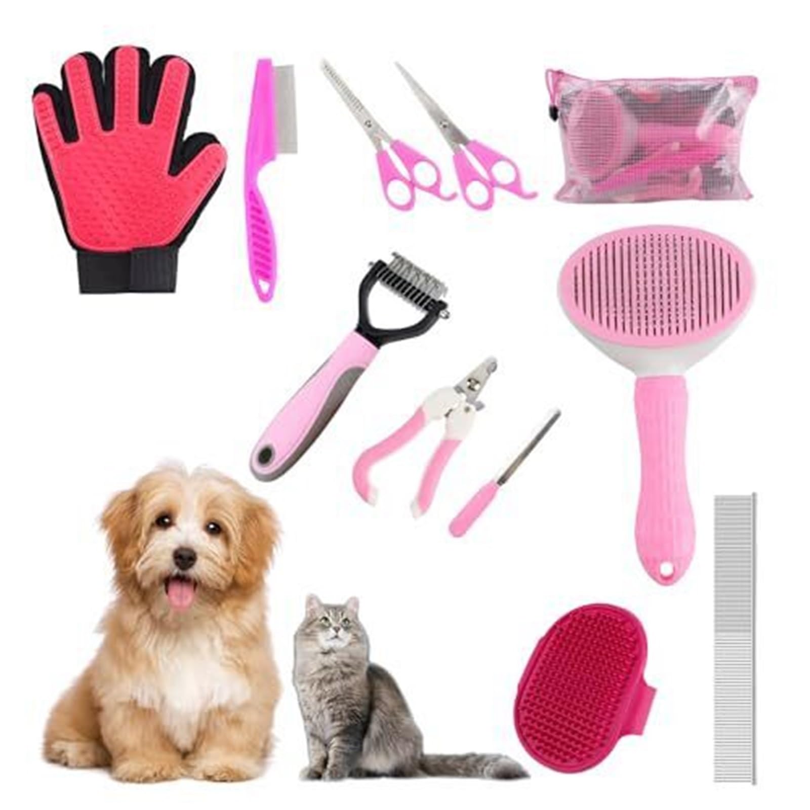 Pet Grooming Kit for Dogs & Cats