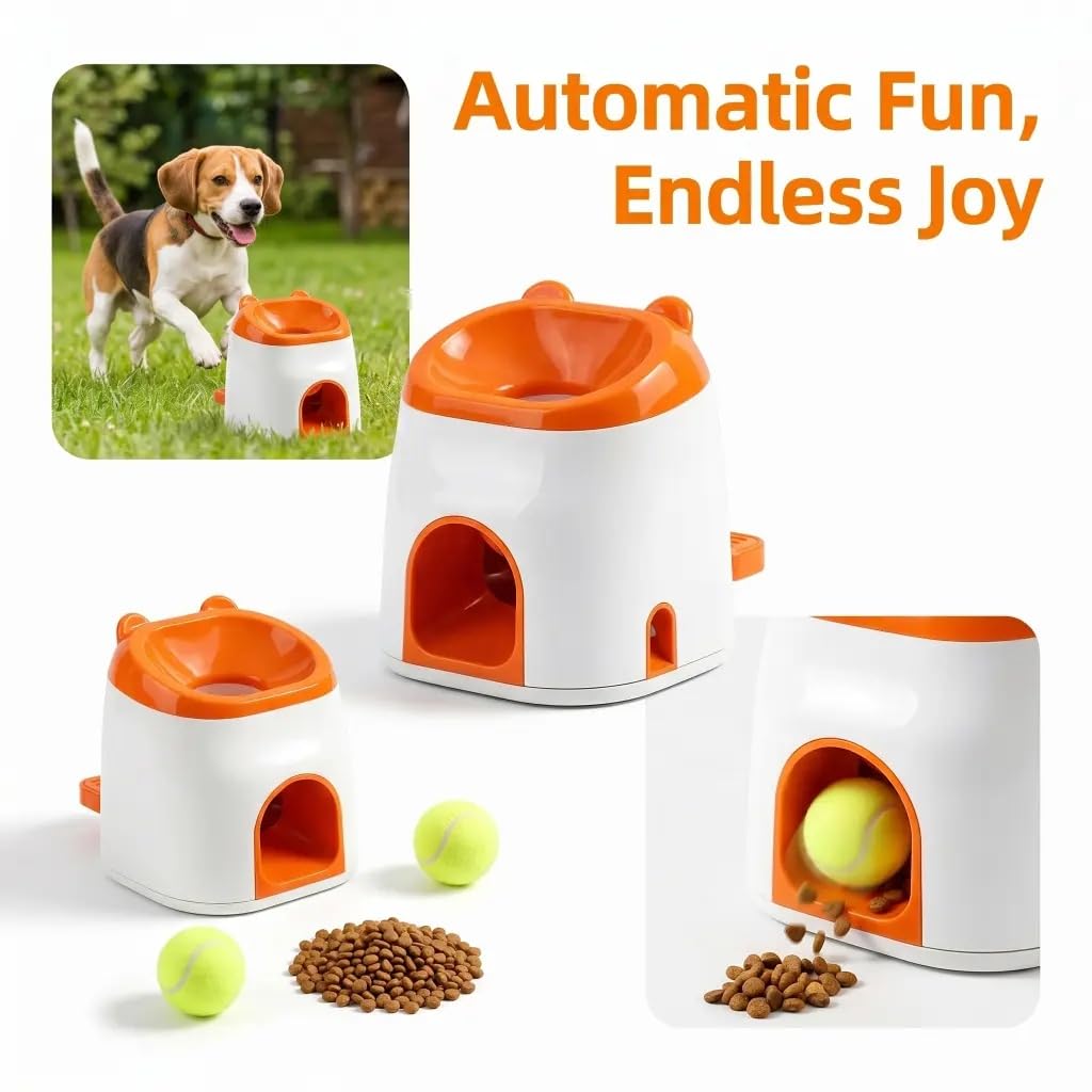 Interactive Dog Ball Launcher & Treat Dispenser
