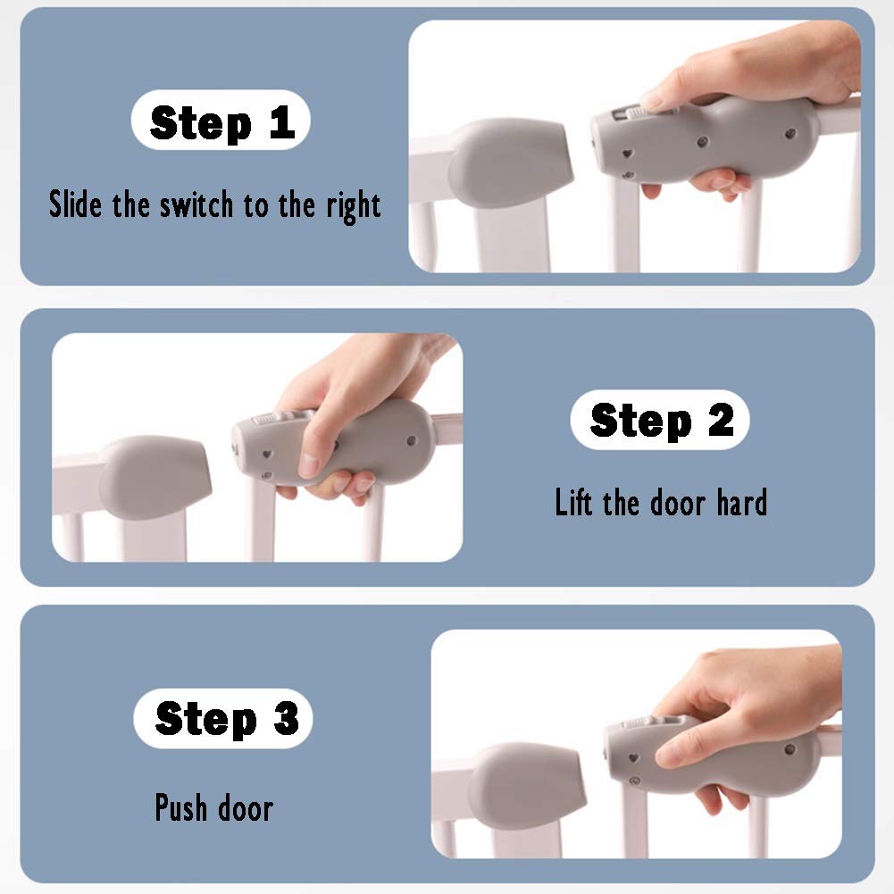 Auto-Close Metal Pet Safety Gate