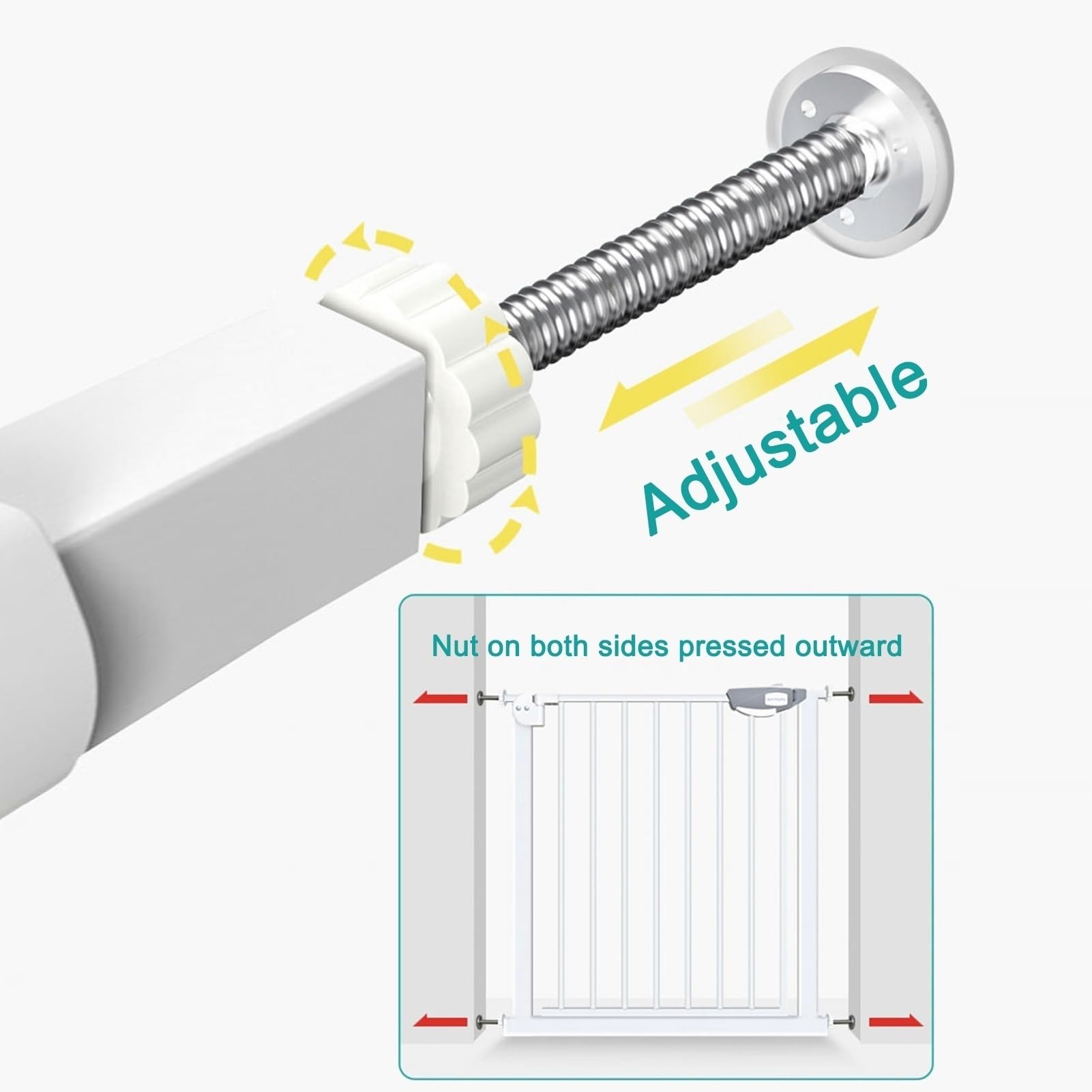 Tall Auto-Close Pet Safety Gate