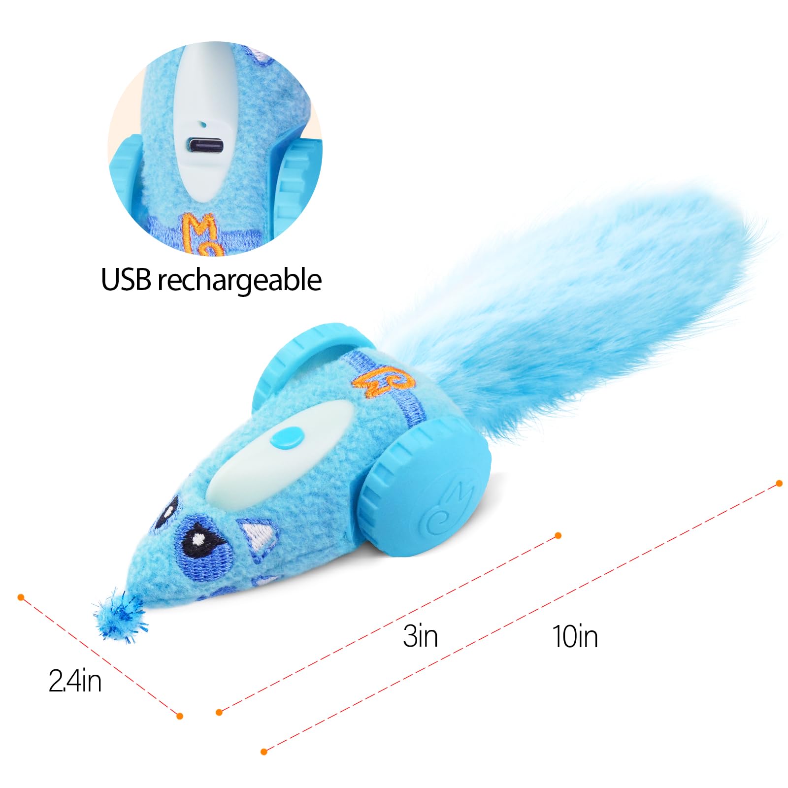 Automatic Interactive Plush Mouse Cat Toy