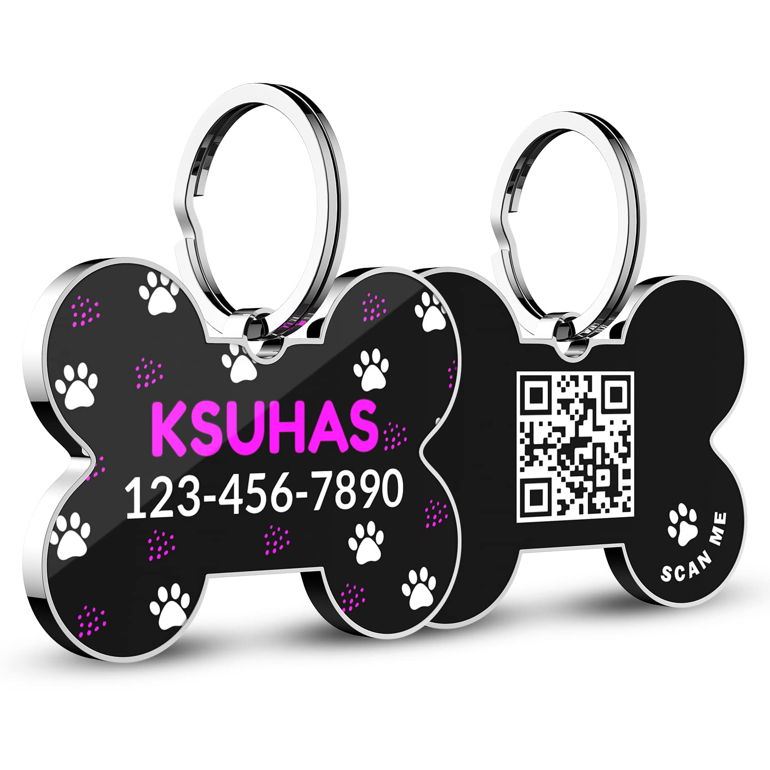 Personalized QR Code Pet ID Tag
