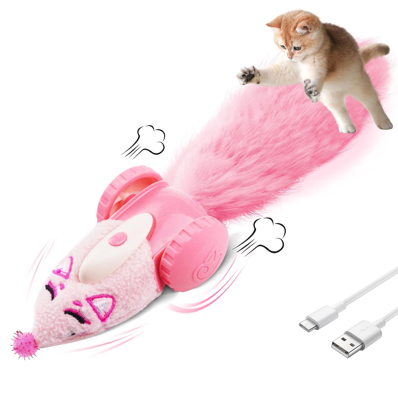 Automatic Interactive Plush Mouse Cat Toy