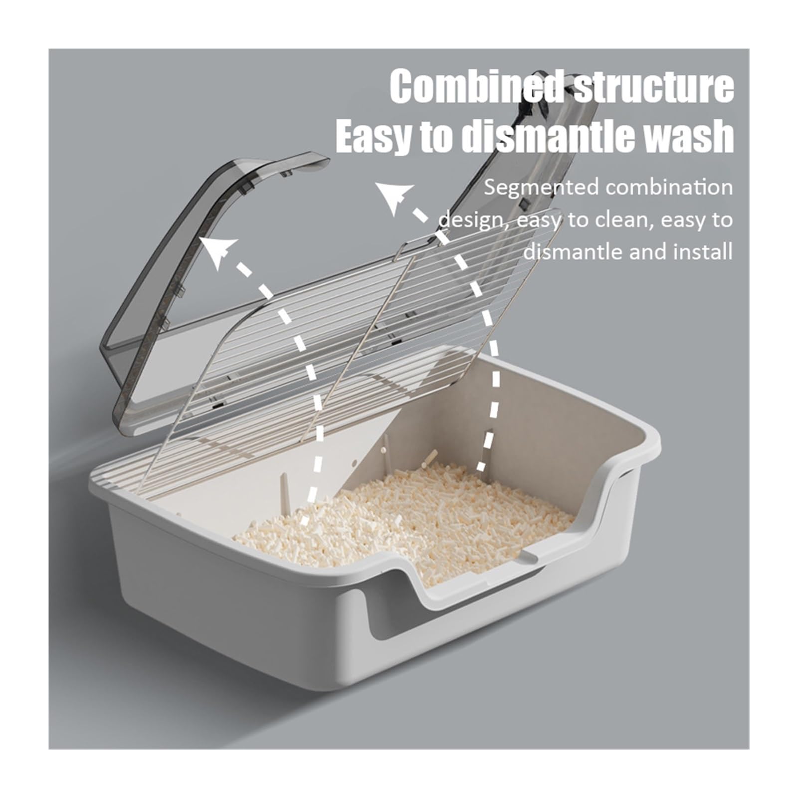 Extra Large Dog Potty Tray, Stainless Steel Mesh Frame Pet Training Toilet