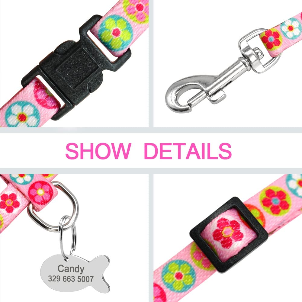 Custom Printed Pet Harness and Leash Set