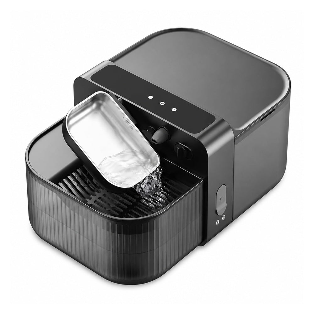 Pet Drinking Fountain, Wireless Filterless Cat Water Fountain 3.5L Black