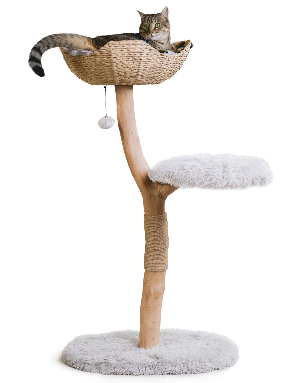 Modern Wooden Cat Tree Tower