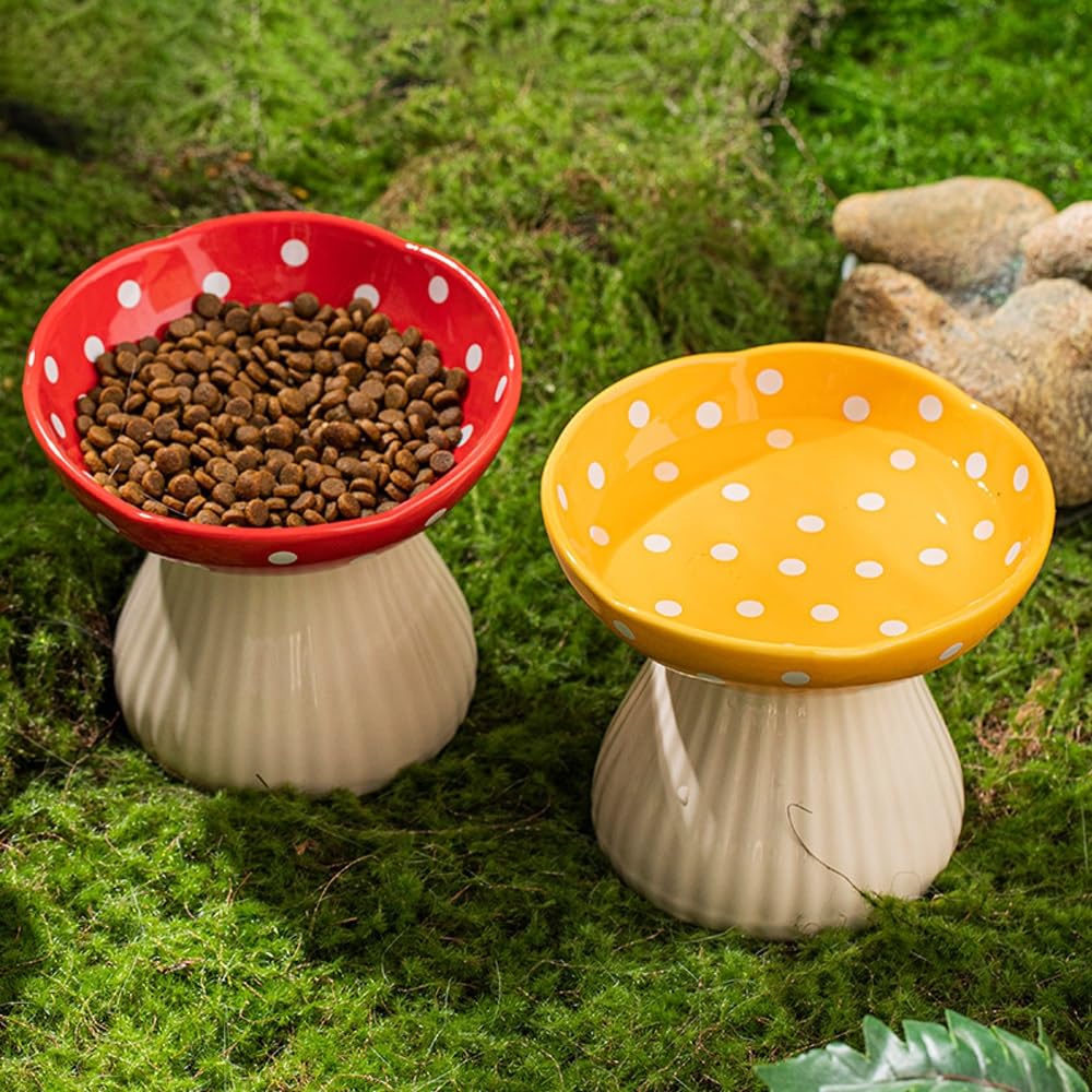 Non-Slip Ceramic Double Pet Bowl Set