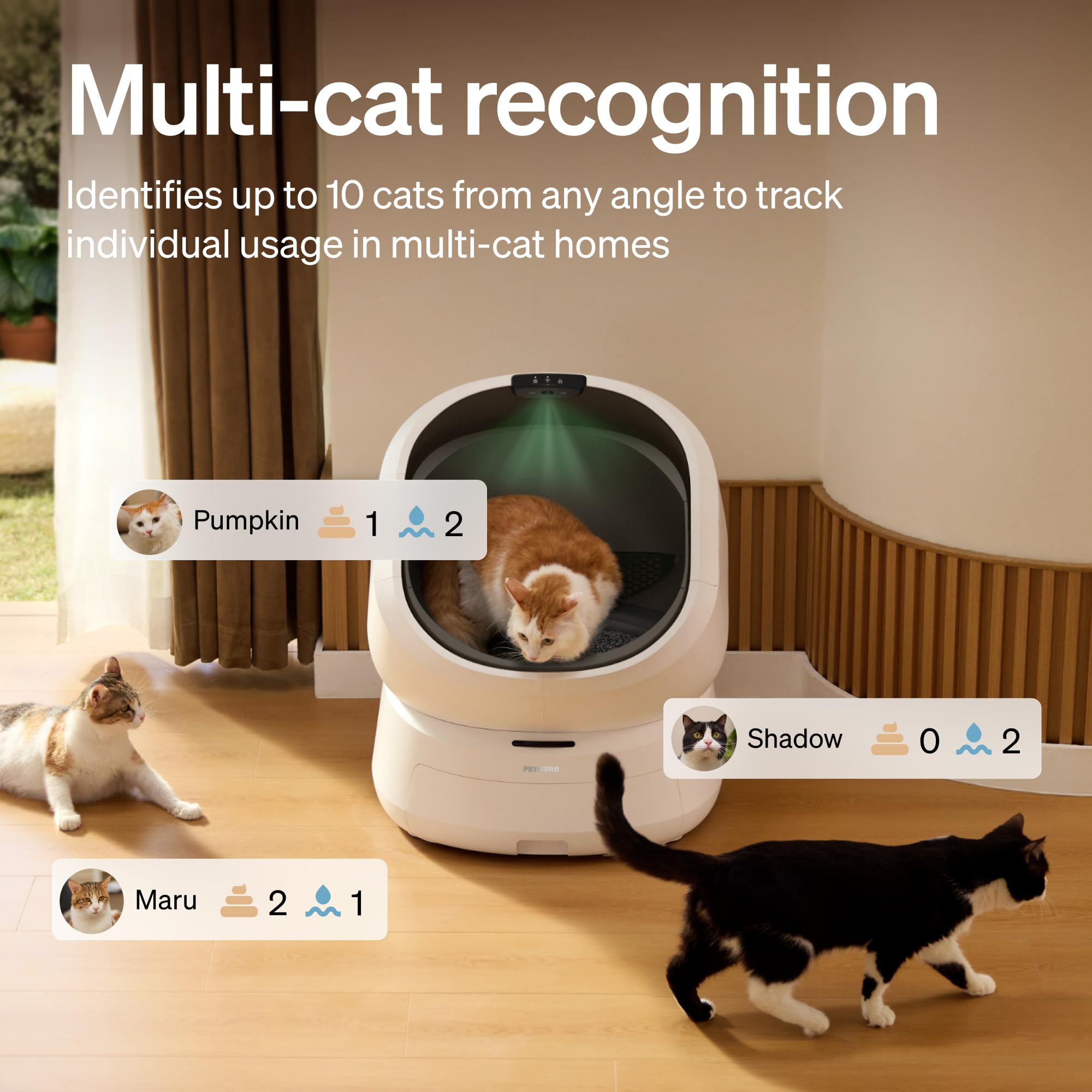 Smart Self-Cleaning Litter Box & RFID Cat Feeder Bundle