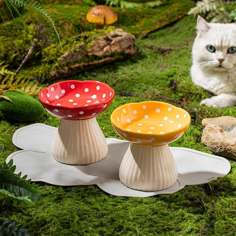 Non-Slip Ceramic Double Pet Bowl Set