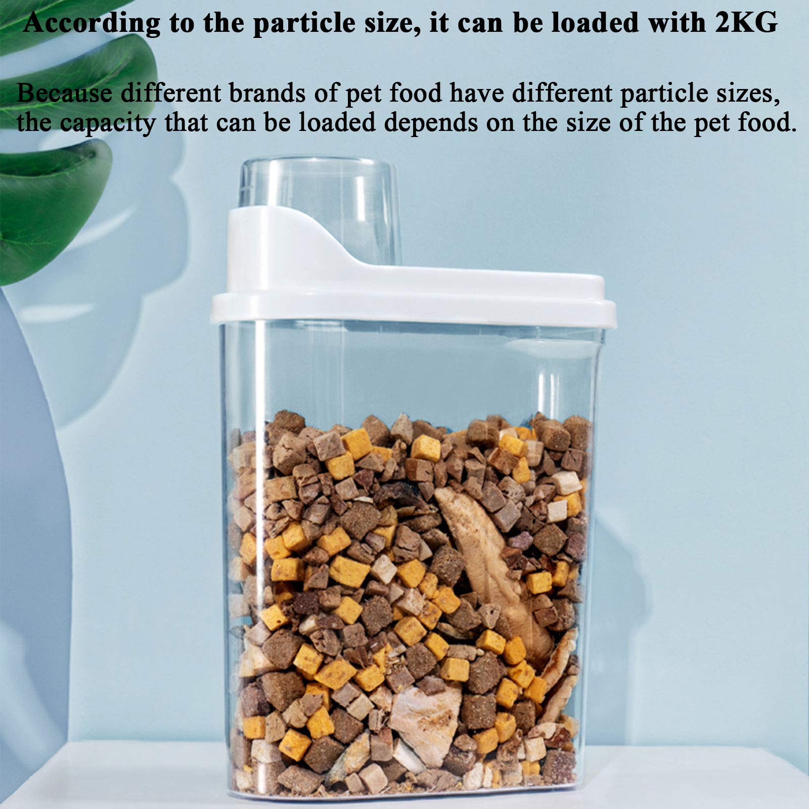 Transparent Sealed Pet Food Storage Container
