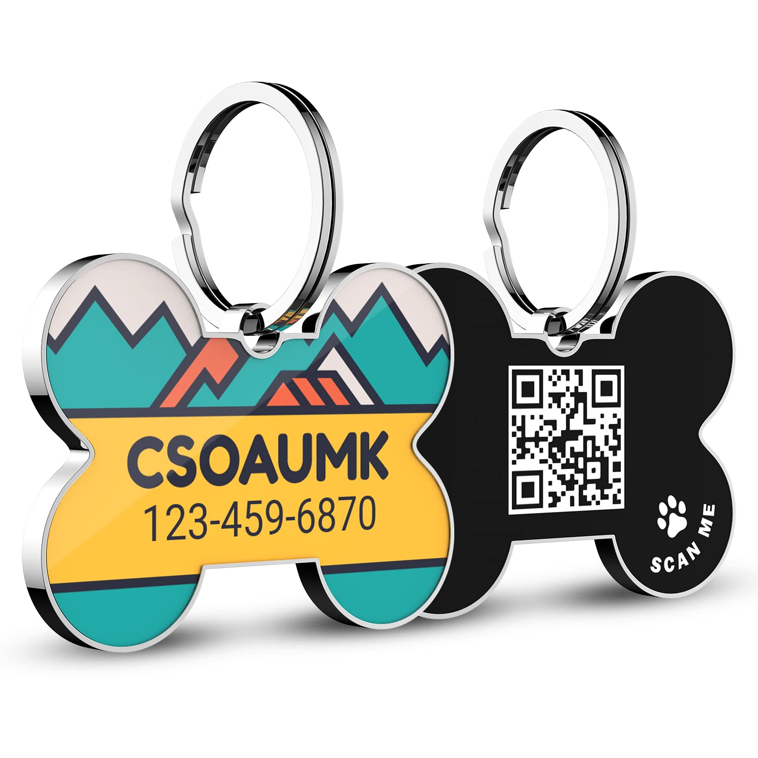Personalized QR Code Pet ID Tag