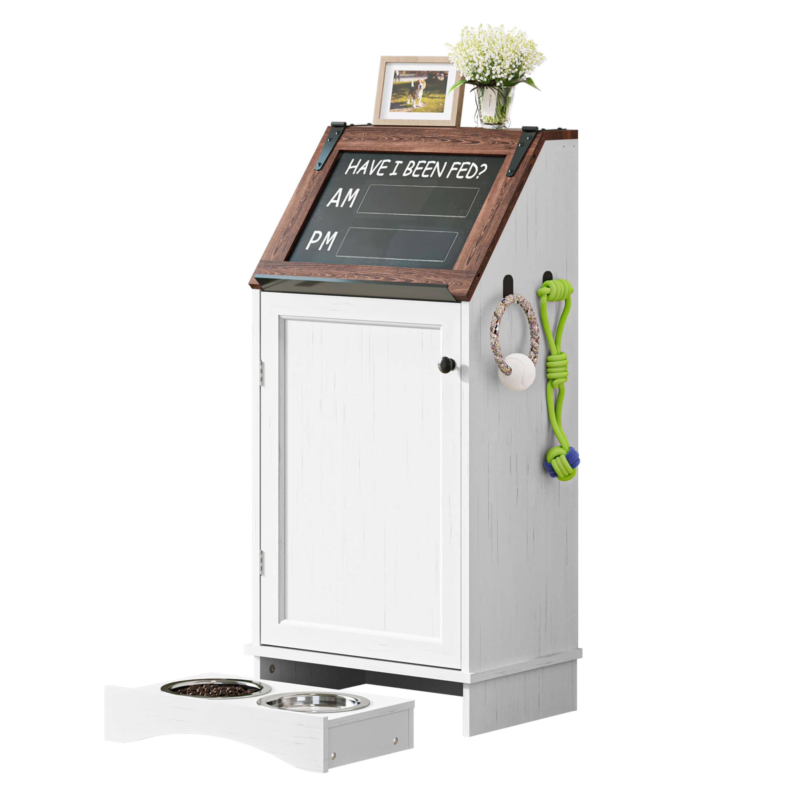 Dog Feeding Station with Storage
