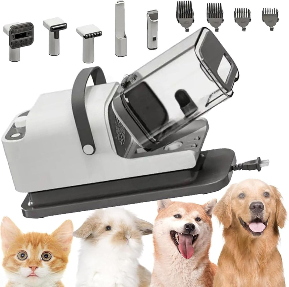 Pet Grooming Vacuum Kit with Paw Clipper