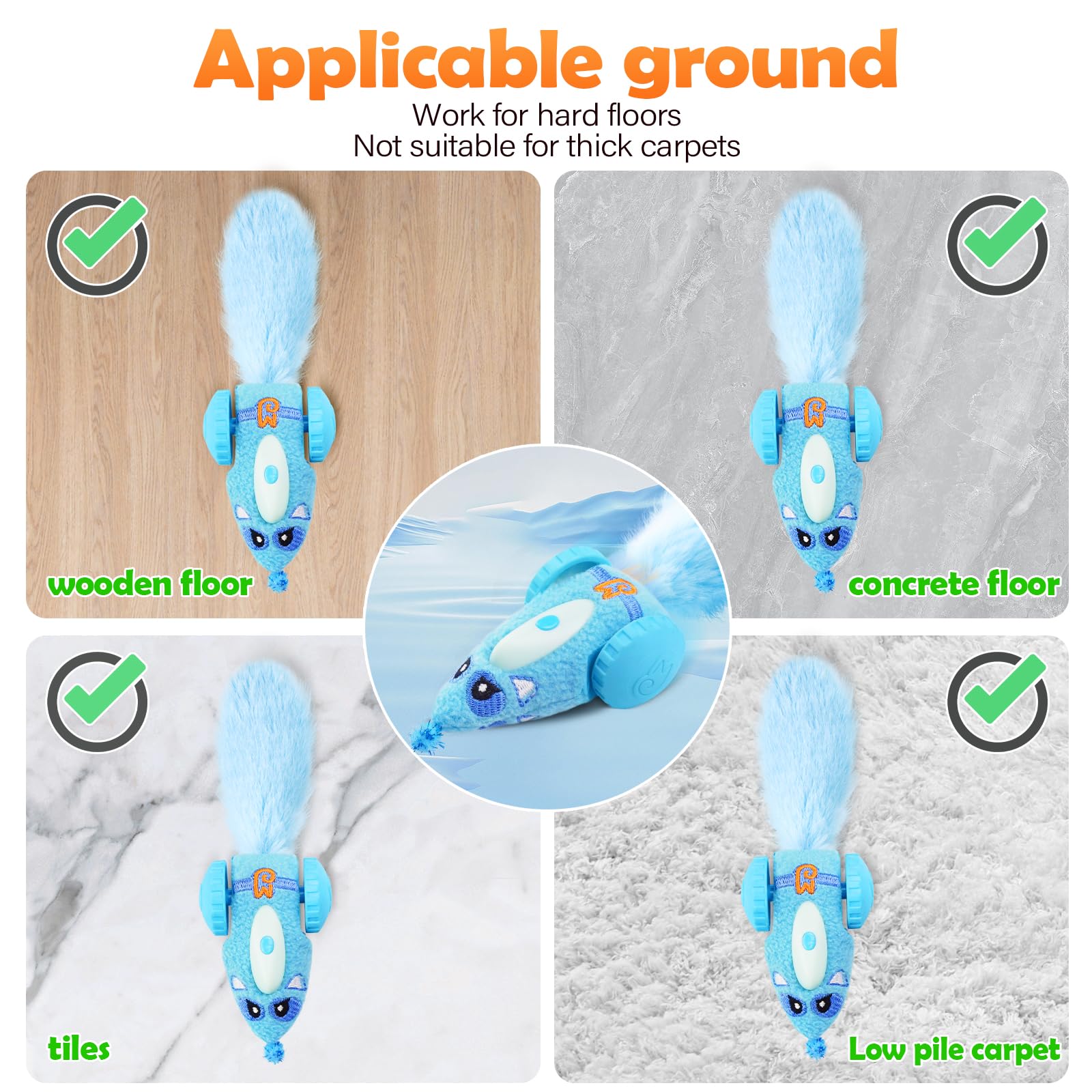 Automatic Interactive Plush Mouse Cat Toy