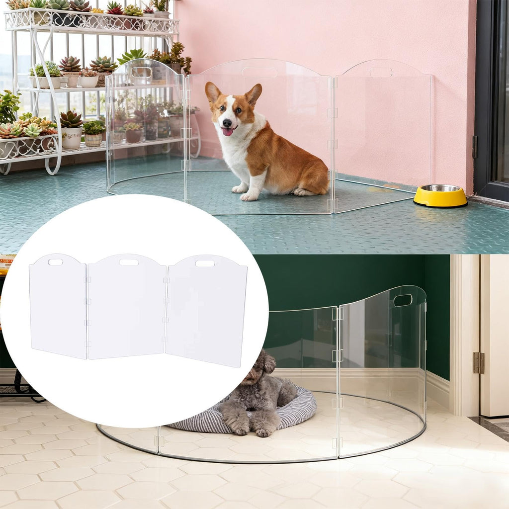 Freestanding Acrylic Pet Gate