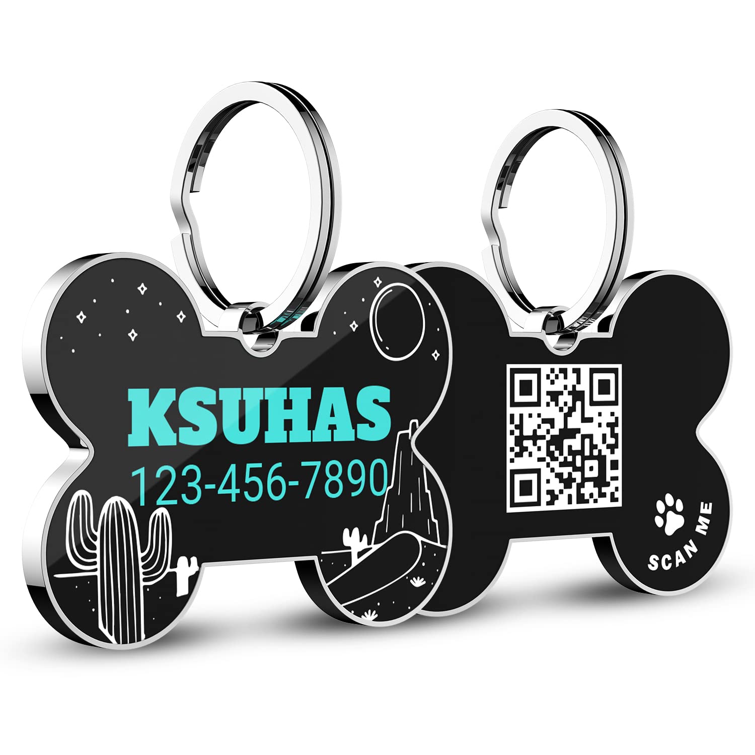 Personalized QR Code Pet ID Tag