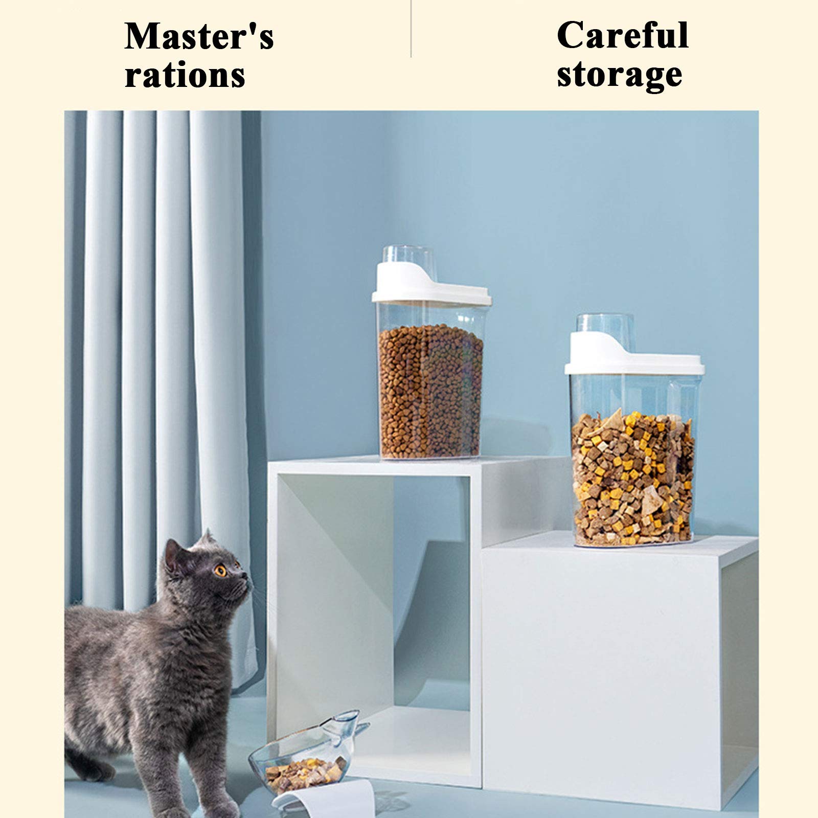 Transparent Sealed Pet Food Storage Container