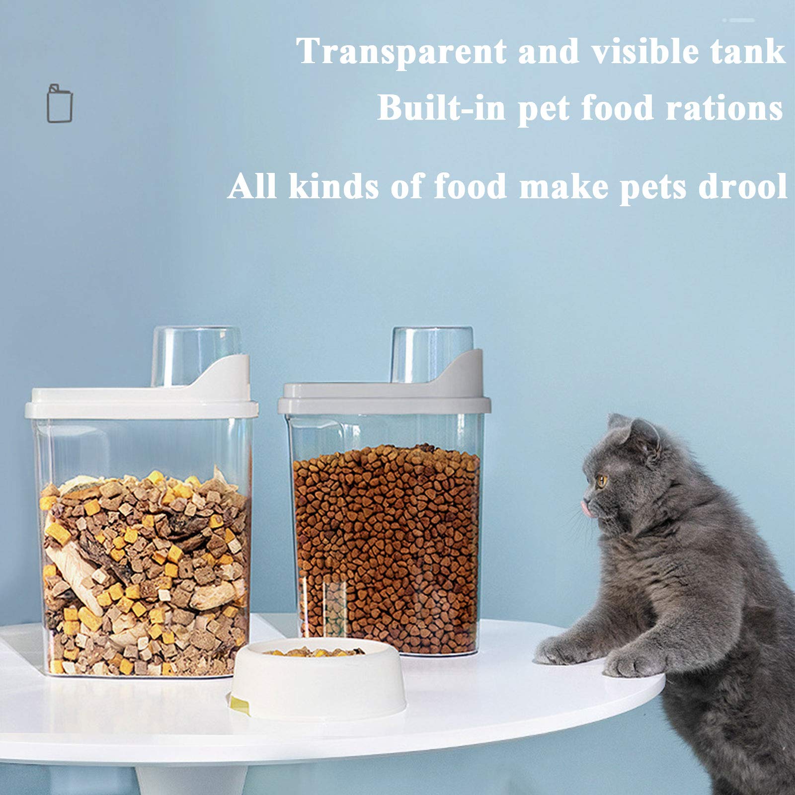 Transparent Sealed Pet Food Storage Container