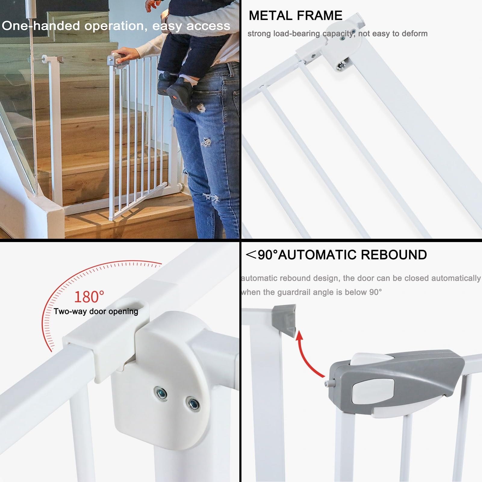 Tall Auto-Close Pet Safety Gate