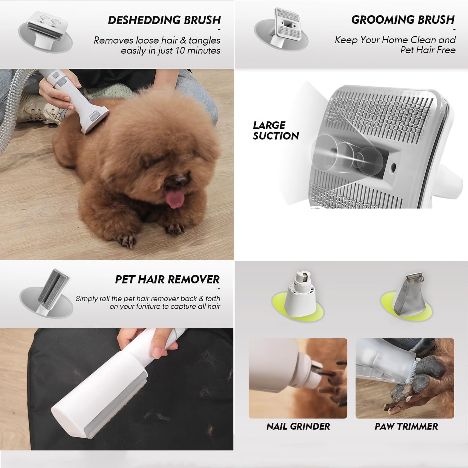 Pet Grooming Vacuum & Dryer Kit