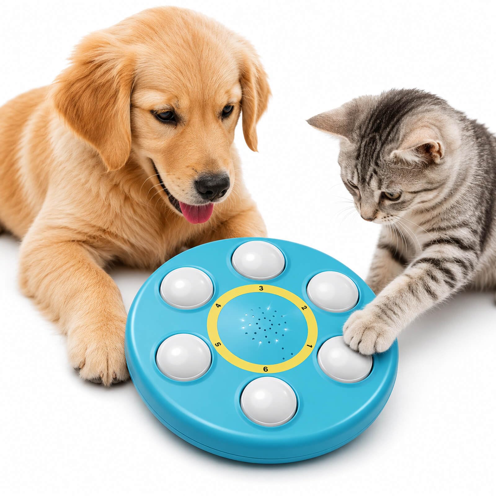 Rechargeable Pet Communication Buttons with Voice Recording