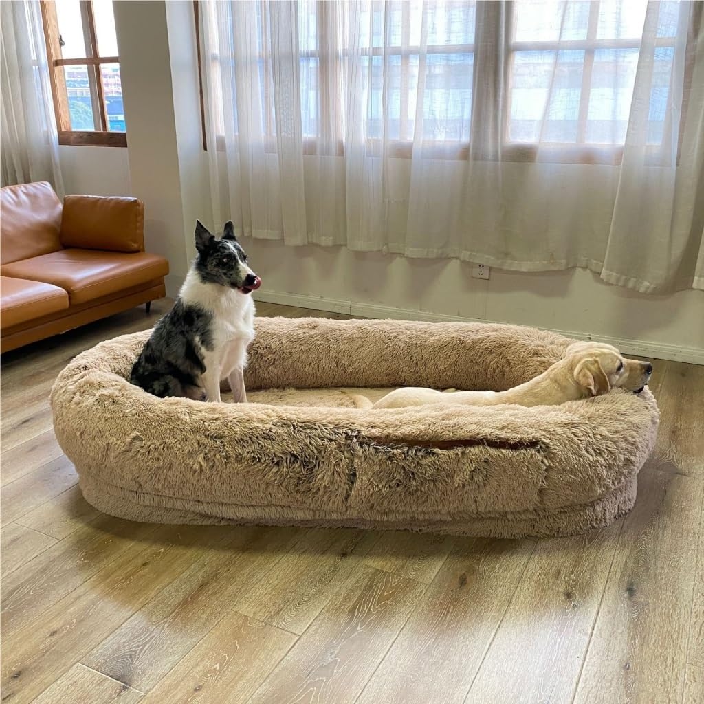 Oversized Washable Plush Pet Bed